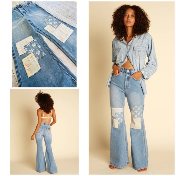 Billabong Denim - Billabong x Wrangler True Blue Bell Bottom Jeans